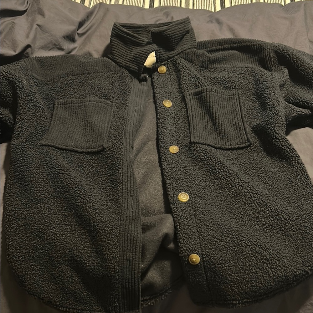 Cozy Black Kids Jacket